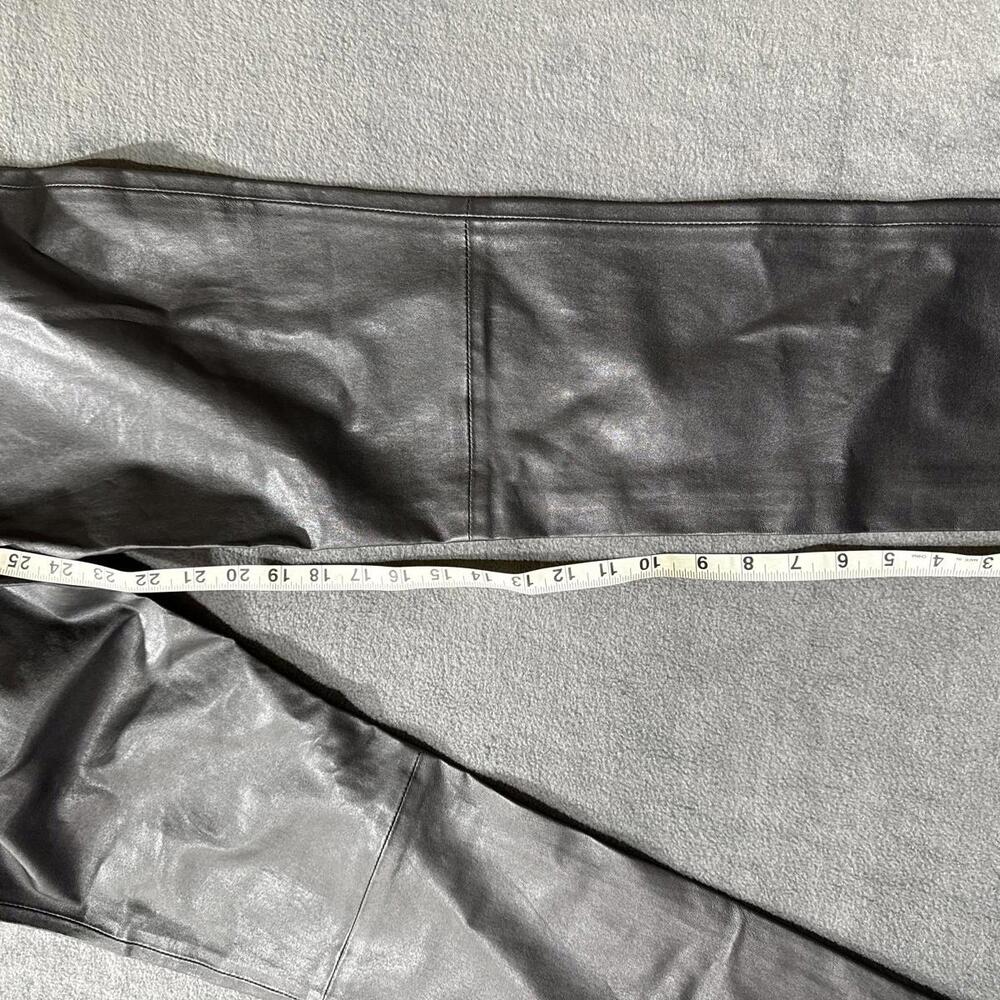 Rebecca Minkoff Women's Black Leather Poppy Leggings - Size M - Picture 6 of 6
